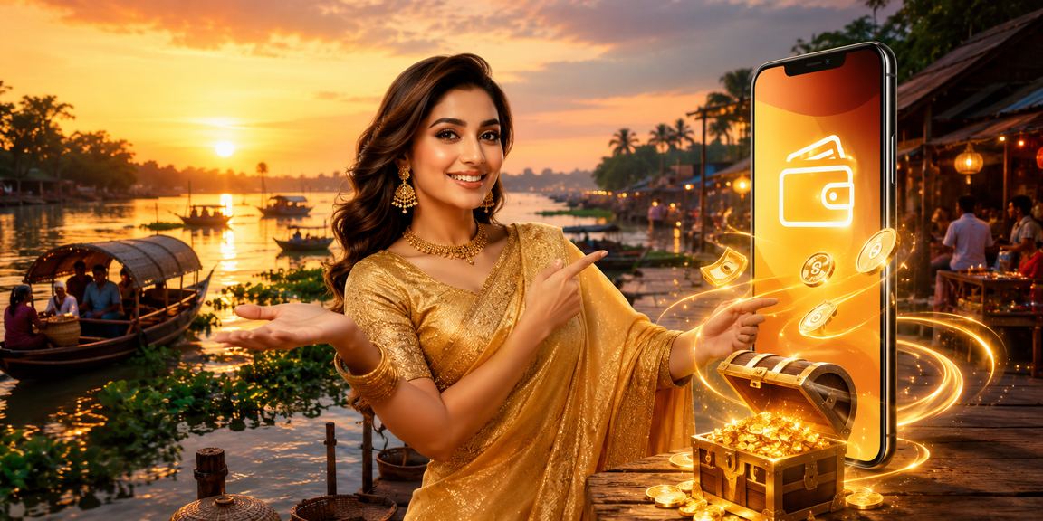 রংপুরে মোবাইলে গেম ও পেমেন্ট করছেন একজন ব্যবহারকারী